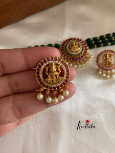 Beads choker with Lakshmi Devi pendant NC630