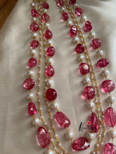 4 line pearls & beads maala LH409 (colors available)