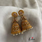 AD Cutwork bow Jhumkas E177
