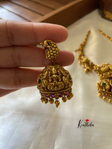 Simple antique kemp Lakshmi necklace NC763