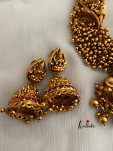 Premium quality Nagas Lakshmi Devi cluster golden beads Necklace NC424
