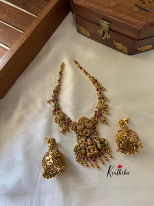 Simple antique kemp Lakshmi necklace NC763