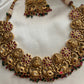 Antique real kemp Lakshmi peacock choker NC598
