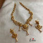Simple cz peacock necklace NC725