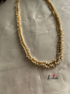 Cluster Pearls chain (24 inches ) LH352