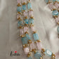 Three lines beads pearls maala LH416 (6 colors available)