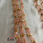 Three lines beads pearls maala LH416 (6 colors available)