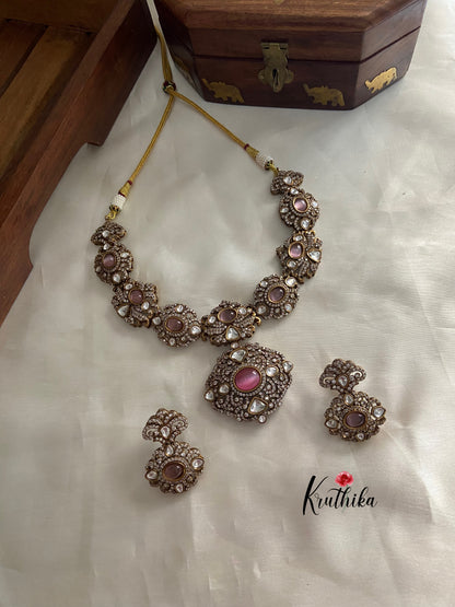Victorian CZ necklace (colors available) NC801