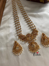 Pearls haaram with AD pendant LH315