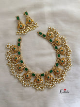 Emerald peacock Guttapoosalu necklace NC375