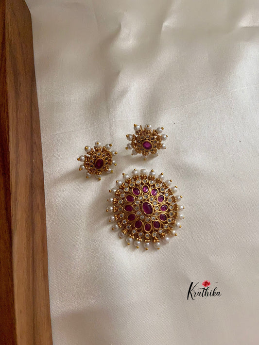 AD pearl pendant set PS11