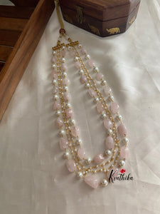 4 line pearls & beads maala LH409 (colors available)