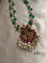 Jadau krishna mala with rice pearl drops LH226