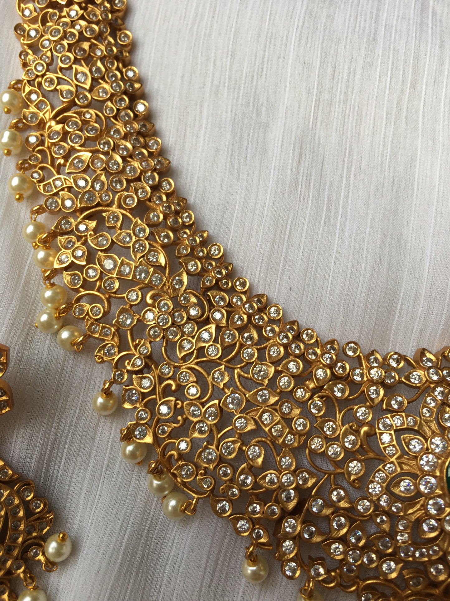 Grand stone cutwork bridal Haaram LH4