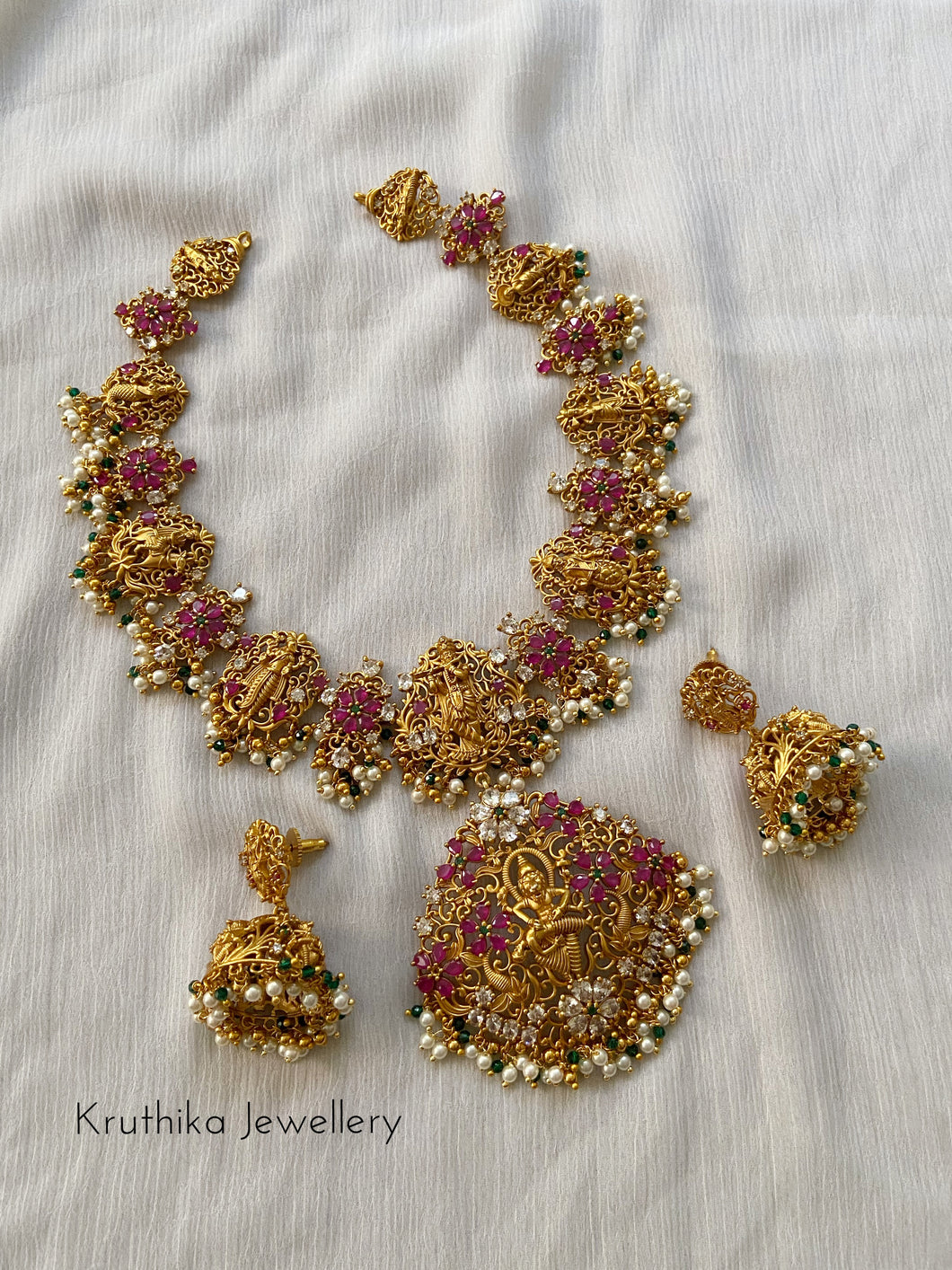 Intricate Dasavatharam Necklace NC277