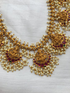 Lakshmi Devi pendants guttapoosalu haaram LH26