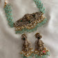 Mint beads Victorian Goddess choker NC768 (small size)