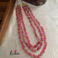Three lines beads pearls maala LH416 (6 colors available)