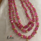 Three lines beads pearls maala LH416 (6 colors available)