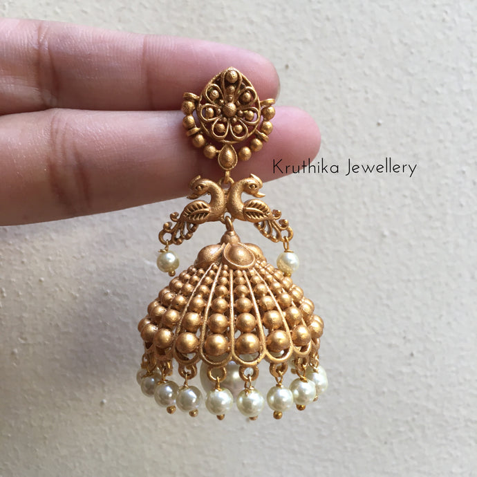 Peacock jhumkas E63