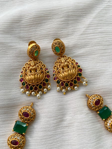 Square stones Lakshmi Devi pendants necklace NC252