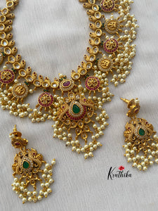 Kempu Lakshmi Devi Guttapoosalu necklace NC298