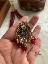 Ruby beads Balaji victorian haaram LH370