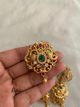 Peacock motifs cz Jada billalu J4