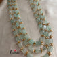 Three lines beads pearls maala LH416 (6 colors available)