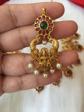 Kempu Lakshmi Devi peacock necklace NC97