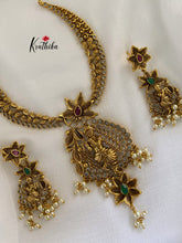 Antique finish AD Krishna necklace set NC309