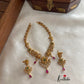Simple cz peacock necklace NC725