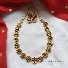 Premium kempu flower necklace NC80