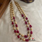 Two lines pearls beads maala LH402