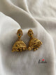 Antique finish emerald Jhumkas E178