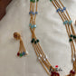 Contemporary 7 color beads chain NC686