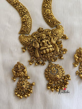 Premium polish Intricate Lakshmi Devi bridal haaram LH170