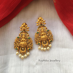 Lakshmi devi flower earrings E103