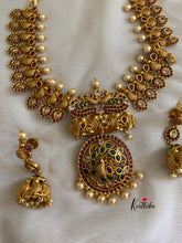 Peacock patterned Kundan necklace NC336