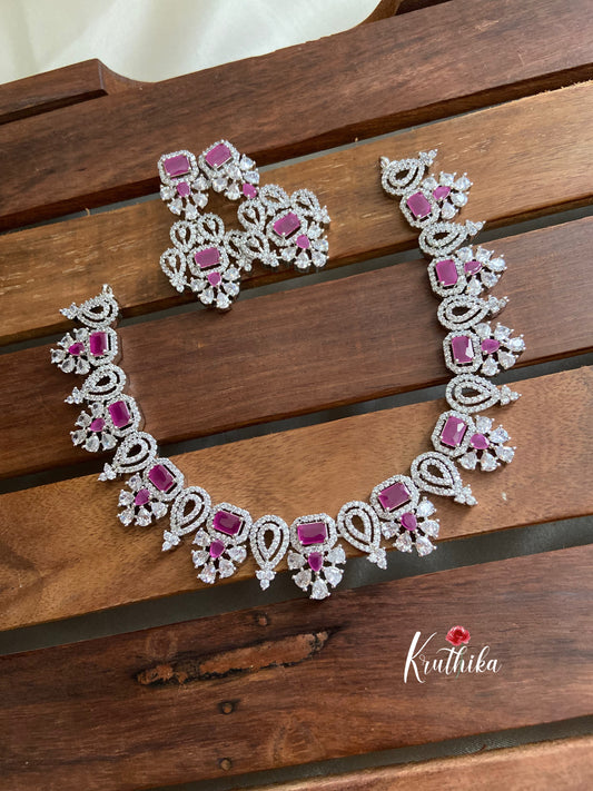 Elegant AD necklace (Available in four colors ) NC506
