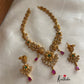 Simple cz peacock necklace NC725