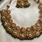 Antique real kemp Lakshmi peacock choker NC598