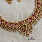 AD uncut stones Ruby line necklace NC451