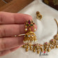 Lotus pendants pipe necklace set NC747