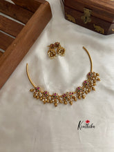 Lotus pendants pipe necklace set NC747