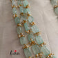Three lines beads pearls maala LH416 (6 colors available)