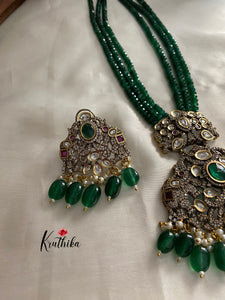 Green crystals Victorian haaram LH423