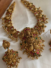 Premium polish Jadau Lakshmi Devi necklace NC631