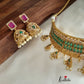 AD No-idol emerald choker set NC674