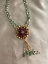 Beads maala with Jadau pendant LH367
